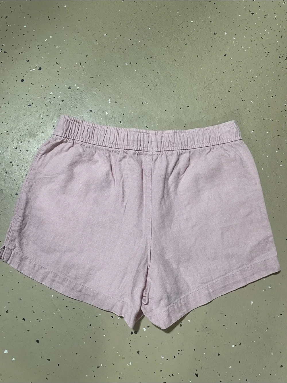 Girls Old Navy Light Pink Linen Blend Shorts